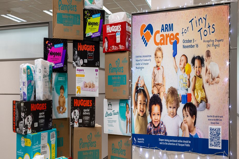 ARM Employees Donate Diapers to Local Charity